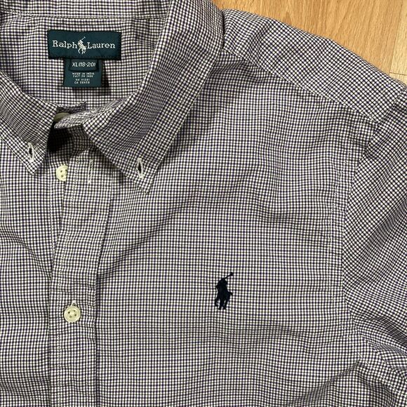 Ralph Lauren Blue Label Button Down Shirt (Men’s Size XL) • Micro Check • EUC - Picture 3 of 7